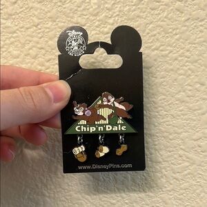 Disney Chip 'n Dale Kids Pin - Green and Brown